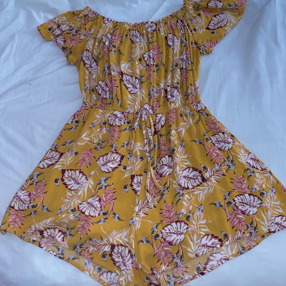 A yellow romper